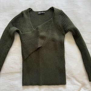 BTFBM Ribbed Sweater Green